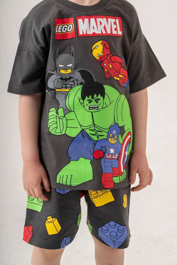 Baskılı Tshirt Şort Takım - Görsel 2