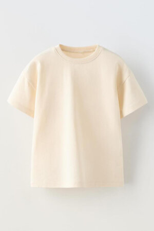 Bej Oversize Çocuk Tshirt