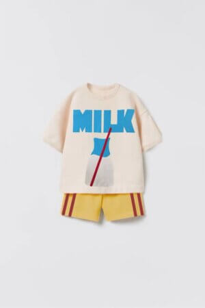 Milk Tshirt Şort Takım