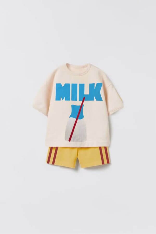 Milk Tshirt Şort Takım