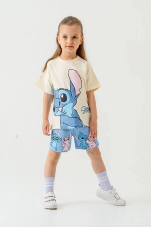 Baskılı Tshirt Şort Takım