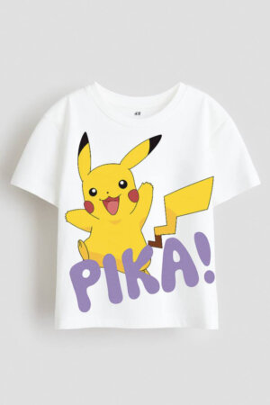 Pika Baskılı Çocuk Tshirt