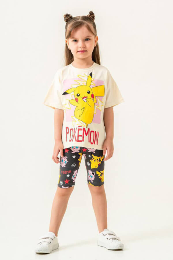 Baskılı Tshirt Şort Takım