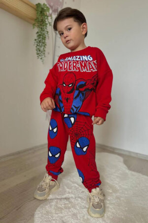 Baskılı Sweatshirt Pantolon Takım