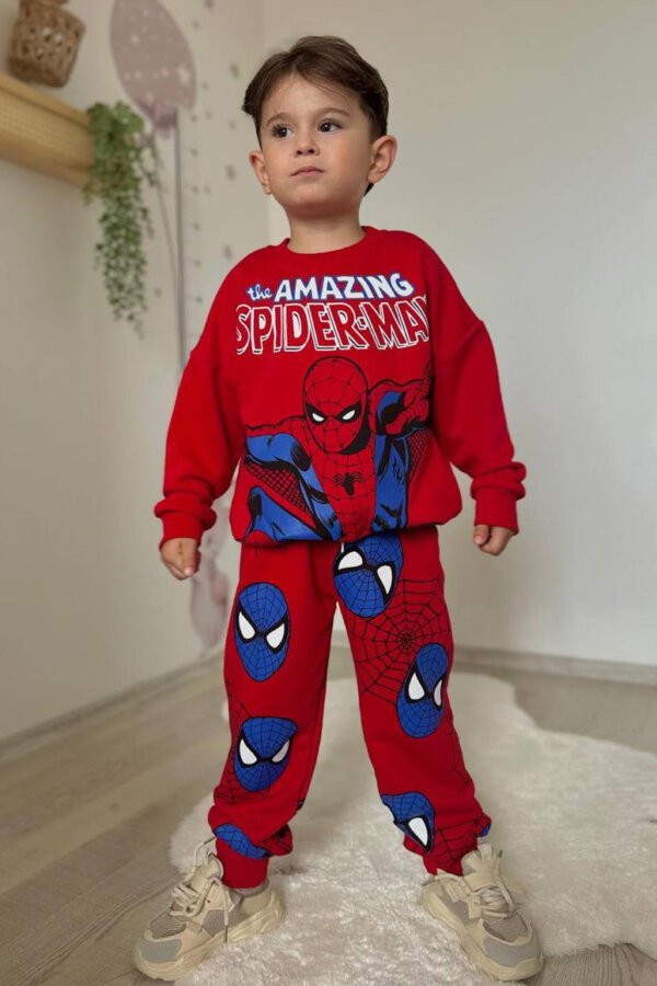 Baskılı Sweatshirt Pantolon Takım - Görsel 2